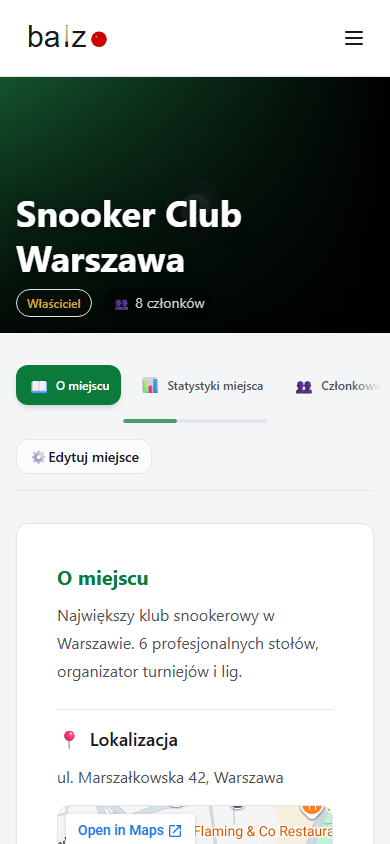 Siedziba Twojego klubu.